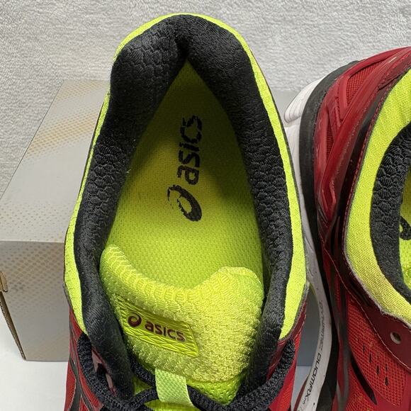 Asics Running Shoes Gel Kayano 22 Red  Black Yellow Sneakers T547N-2490 Size 10 main image 11